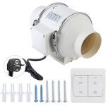 Ulisem ? extracteur d'air 4 pouces ? ventilateur d'extraction silencieux 34 db ? d�bit 310 m� / h ? installati ...