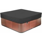Housse pour bain à remous carrée de jardin, bache de protection pour piscine en tissu oxford 210d étanche ... Housse pour bain à remous carrée de jardin, bache de protection pour piscine en tissu oxford 210d étanche ...