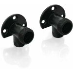 Kit d'installation noir mat pour connecter le tuyau pour robinet apparent, système de douche extérieur, ... Kit d'installation noir mat pour connecter le tuyau pour robinet apparent, système de douche extérieur, ...