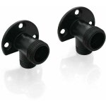 Kit d'installation noir mat pour connecter le tuyau pour robinet apparent, système de douche extérieur, ... Kit d'installation noir mat pour connecter le tuyau pour robinet apparent, système de douche extérieur, ...