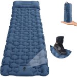 Ulisem matelas de camping autogonflant avec pompe  pied, matelas pneumatique pais 200 x 70 x 8 cm, ...