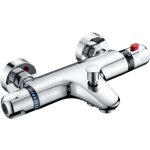 Ulisem mitigeur thermostatique de bain en laiton, eau chaude  gauche, eau froide  droite, mitigeur ...