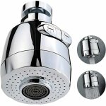 Mousseur et brise - jet pour robinet arateur de robinet 360 degrs 2 modes rglable douche tte filtre ...