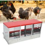 Ulisem nid de poule � 3 cages, poulailler, poulailler, bo�te de placement en m�tal pour poules, 3 compartiment ...
