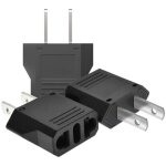 Ulisem ?pack de 3? adaptateur de voyage, adaptateur de prise france vers �tats - unis, adaptateur de ...