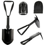 Pelle multifonctionnelle pliable de 58 cm, sac de transport avec ceinture en acier au carbone haute résistance ... Pelle multifonctionnelle pliable de 58 cm, sac de transport avec ceinture en acier au carbone haute résistance ...