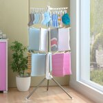 Ulisem pliable � 3 niveaux �tendoir � linge et cintre � v�tements suspendu pour cintres et porte - v�tements ...