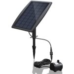 Pompe  eau solaire, sans brosse pour bassin pompe  eau solaire pour fontaine avec panneau solaire 9v ...