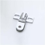 Ulisem - support de charni�re pour porte de salle de bain en verre, porte tournante, vitrine en verre ...