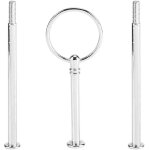 Support de plateau à gâteaux à plusieurs niveaux avec poignée pour assiette à fruits (rond argenté à ... Support de plateau à gâteaux à plusieurs niveaux avec poignée pour assiette à fruits (rond argenté à ...