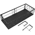 Ulisem support de pot de fleur de balcon, �tag�re d�corative de garde - corps de patio en fer �paissi ...