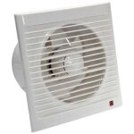 Ulisem ventilateur d'extraction 160 mm 15w 140m� / h avec clapet anti - retour - - pour salle de bain, ...