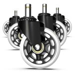 Ulisem5 roulettes chaise de bureau - 10x22 mm roulette fauteuil bureau roulement - agrable et silencieux ...