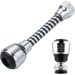 Ulisema�rateur de tube d'extension de robinet, 2 pi�ces, accessoires de robinet, tube rotatif � 360 � ...