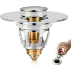 Ulisembonde de lavabo pop - up, bonde de lavabo universelle pop up avec filtre anti - clogging, flitre ...