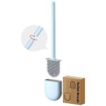 Ulisembrosse toilette silicone plate paquet de 2, brosse wc et supports, balai wc mural, brosse wc en ...