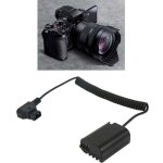 Ulisemc�ble spiral� de batterie factice d tap vers dmw dcc17 adaptateur de batterie dmw blk22 pour appareil ...