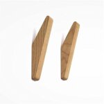 Ulisemcrochets muraux cratifs en chne japonais pour suspendre manteaux, vtements, peignoirs, foulards, ...