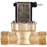 Ulisemlectrovanne magntique lectrique en laiton normalement ferme de 1 / 2 pouce ac 220 v pour le ...