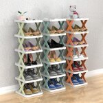 Ulisem�tag�re � chaussures ? organiseur de chaussures � 9 niveaux pour placard �troit, armoire � chaussures ...