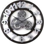 Ulisemhorloges murales, horloge murale 3d, horloge murale steampunk, pendule murale classique en m�tal ...