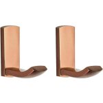 Ulisemlot de 2 patre murale multifonction en laiton, crochet pour serviette de cuisine, or rose