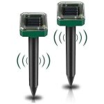 Ulisemlot de 2 piquets solaires anti - rats ? rpulsif anti - rats  ultrasons ? rpulsif solaire contre ...