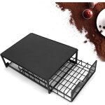Ulisemporte dosette support capsule tiroir de rangement dosette  caf mtal distributeur range - capacit ...