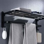 Ulisemporte serviette salle de bain pliable � 90�, porte serviettes murale, barre porte - serviettes ...