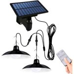 Ulisemsuspension solaire pour abri de jardin, gazebo, avec t�l�commande, �tanche (double �clairage)