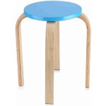Ulisemtabouret rond en bois bentwood empilable avec des couleurs bonbons tabouret de table antidrapant ...
