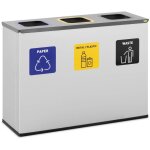 Ulsonix - seau de dchets - 180 l - 3 compartiments