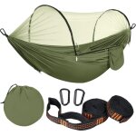 Ultra - l�ger hamac moustiquaire capacit� de charge de 300kg suspendu hamac sur pied respirant nylon ...