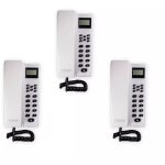 Interphone de bureau sans - fil 300 mtres - 3 stations d'appel blanches alimentes et / ou autonomes ...