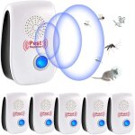 Ultrason anti moustique, 6 pack ultrason souris et rats & insectes r�pulsif �lectronique, r�pulsif ultrason ...