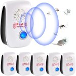 Ultrason anti moustique, 6 pack ultrason souris et rats & insectes rpulsif lectronique, rpulsif ultrason ...