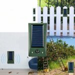 Ultrasons chat rpulsif chien rpulsif solaire charg usb charge dissuader chien chat oiseau jardin champ ...