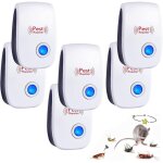 Ultrason souris et rats, 6 pack r�pulsif ultrason anti - rongeurs insectes, int�rieur ultrason anti moustique ...