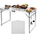 Table pliante ultrixe tables de pique - nique - portable table de jardin adapt�e au camping, � la plage, ...