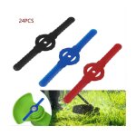 Lot de 24 couteaux de dbroussailleuse rouge - coupe - bordure en plastique - outil de jardin - lame ...