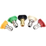 Umnuou - buses5pcs buse de nettoyeur haute pression, plusieurs degrés en laiton / acier inoxydable, se ... Umnuou - buses5pcs buse de nettoyeur haute pression, plusieurs degrés en laiton / acier inoxydable, se ...