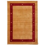 Unamourdetapis - tapis salon et chambre 100x150 beige rectangle tiss� motif simple chobay 5