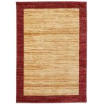 Unamourdetapis - tapis salon et chambre 120x180 beige rectangle tiss� motif simple chobay 2