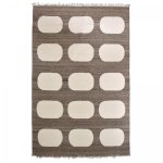 Unamourdetapis - tapis salon et chambre en laine 120x180 beige et marron fait main motif rond koda Unamourdetapis - tapis salon et chambre en laine 120x180 beige et marron fait main motif rond koda