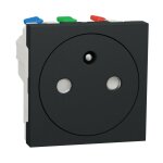 Schneider electric ? prise 2p + t affleurante 90� ? raccord rapide ? 16a 250v ? tenue aux chocs ik04 ...