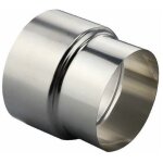 Union ? r�ducteur de tuyau en acier inoxydable �80mm ? connecteur pour conduit de chemin�e double paroi ...