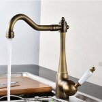 Robinet de cuisine , laiton antique , robinet de cuisine antique orientable  360, robinet d'vier maison ...