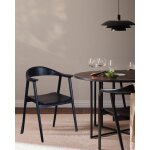 Uniqka - dewi - chaise en teck massif noir