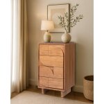 Uniqka - dinda - commode en bois massif de teck Uniqka - dinda - commode en bois massif de teck