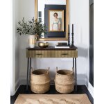 Moon - console finition laiton vieilli 90 cm